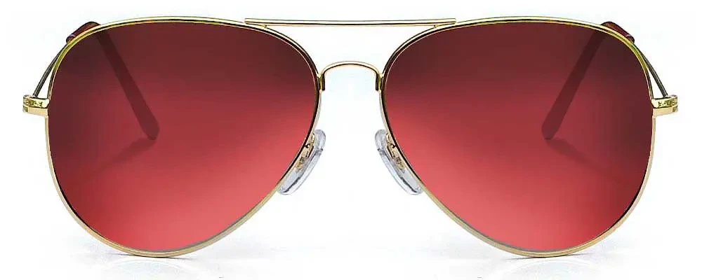 sweet Lip with Golden Frame Sunglass