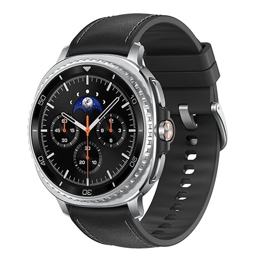 Samsung Galaxy Watch8 Classic (46mm LTE, Black) with 3nm Processor | Dual GPS | Sapphire Glass & Stainless