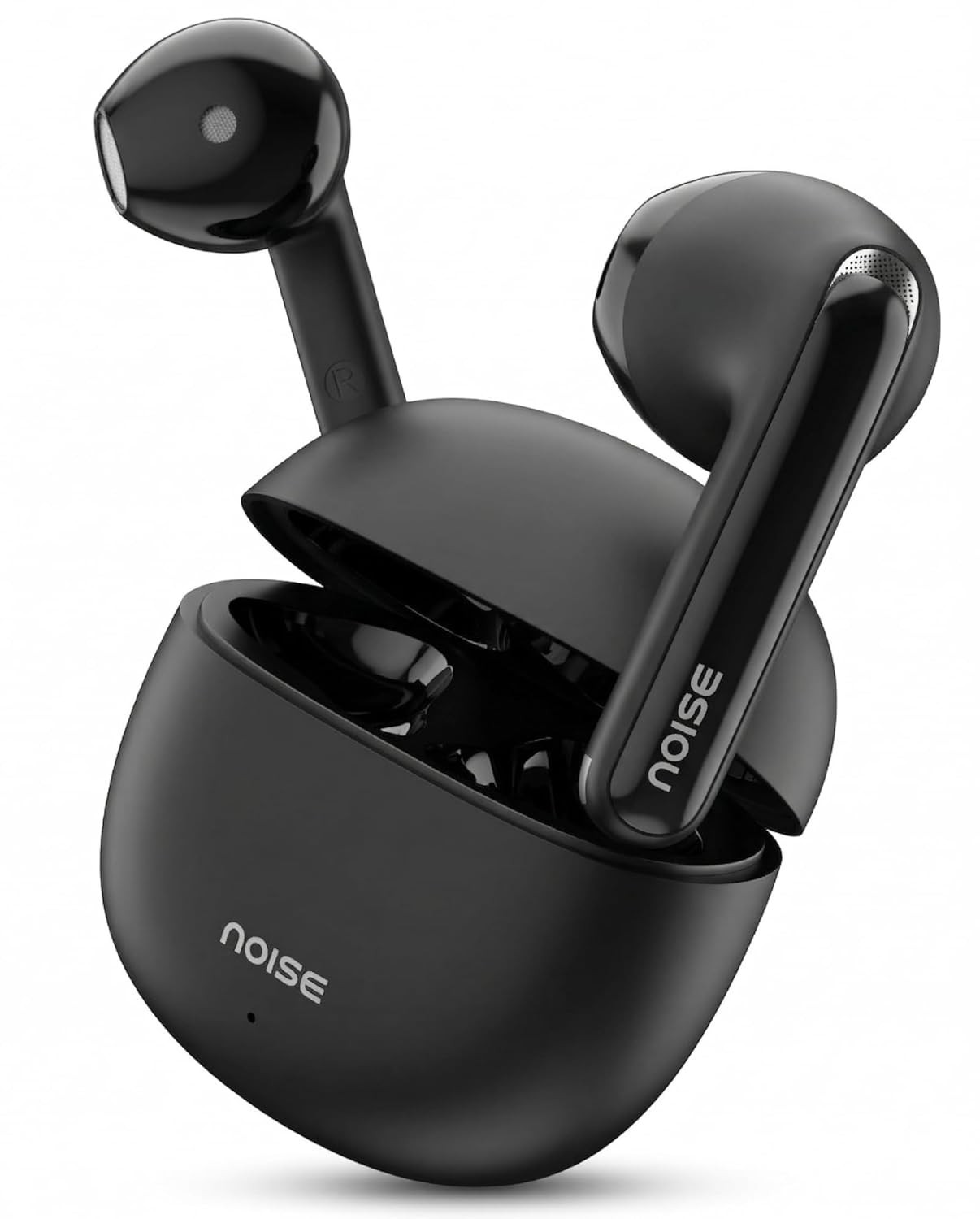 Noise Buds Mini Truly Wireless Earbuds (2026) | Half in-Ear Design | 40H Playtime | Quad Mic ENC for Clear Calls | 13mm Driver | Low Latency Gaming Mode | BT v5.3 | IPX4 Sweat Resistant - Jet Black