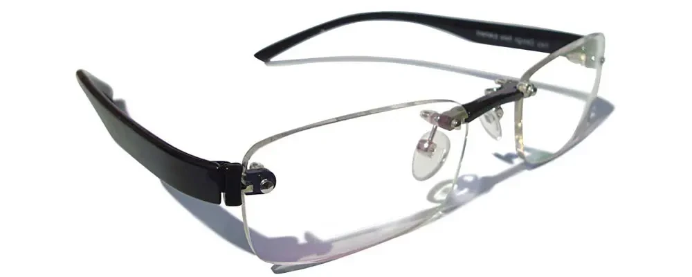 Black-Rimless + Power Lens