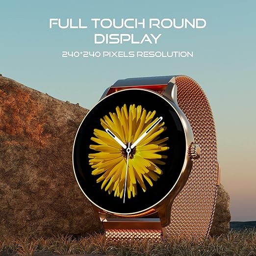 Fire-Boltt Phoenix Ultra Smart Watch 1.39" HD Display, Bluetooth Calling, AI Voice Assistant, 120 Sports Modes, IP67 Waterproof, SpO2 Monitor Smart Watch for Man & Woman - Gold