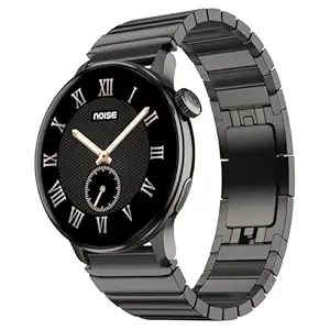 Noise Pro 6R 1.46" AMOLED Smart Watch, 1000 NITS, Powered by AI Pro, Built-in GPS, Strava Integration, Stainless Steel Dial, Video Watch Faces, 3ATM, Emergency SOS, TWS Connectivity (Pure Titanium)