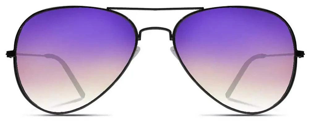 Purple Yellow Gradient Power Sunglass