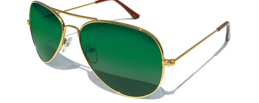 Gorgeous Green Golden Frame Sunglass