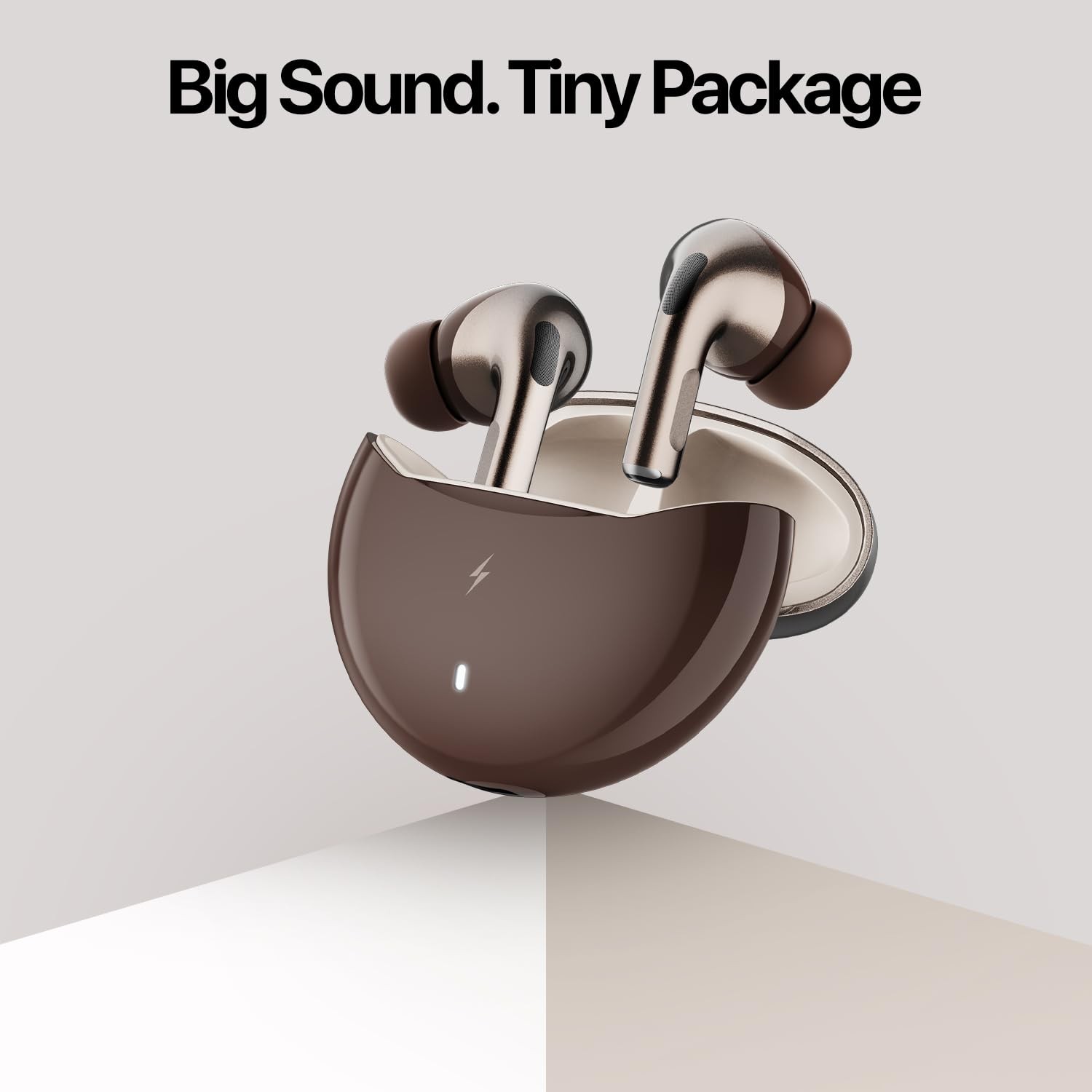 Fire-Boltt Newly Launched Aero Drift TWS Earbuds Custom EQ Wireless Bluetooth 5.4 Music & App Support 50H Playtime Battery Display Fast Charging Case 50ms Low Latency Touch Controls Stone Black