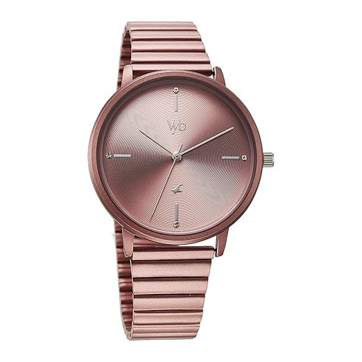 Fastrack Vyb Bliss Quartz Analog Dusty Pink Dial Watch for Women